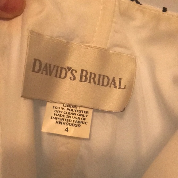 David’s Bridal strapless dress - Picture 2 of 2